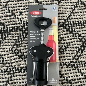 🖤🖤 NEW OXO Good Grips Winged Corkscrew and Bottle Opener Black 🖤🖤